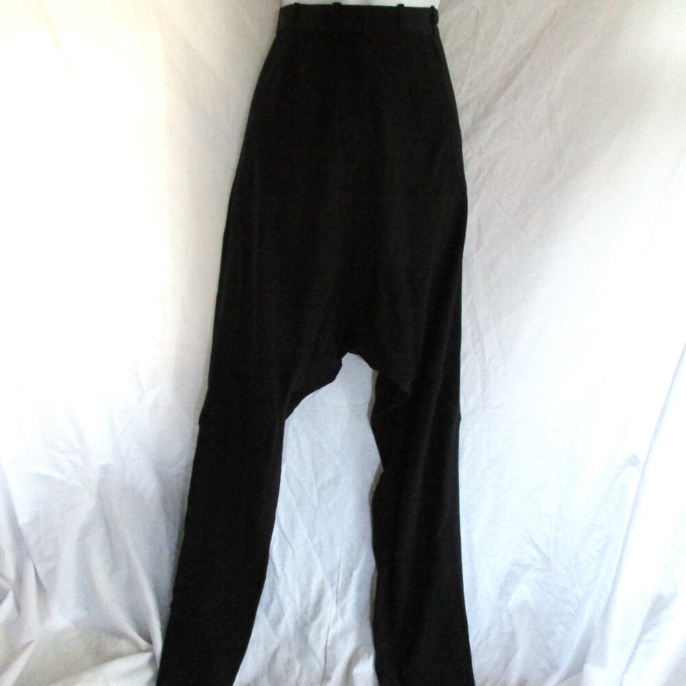 NEW GIVENCHY FRANCE 100% Silk Pegged Trouser Pant 38 BLACK Zip